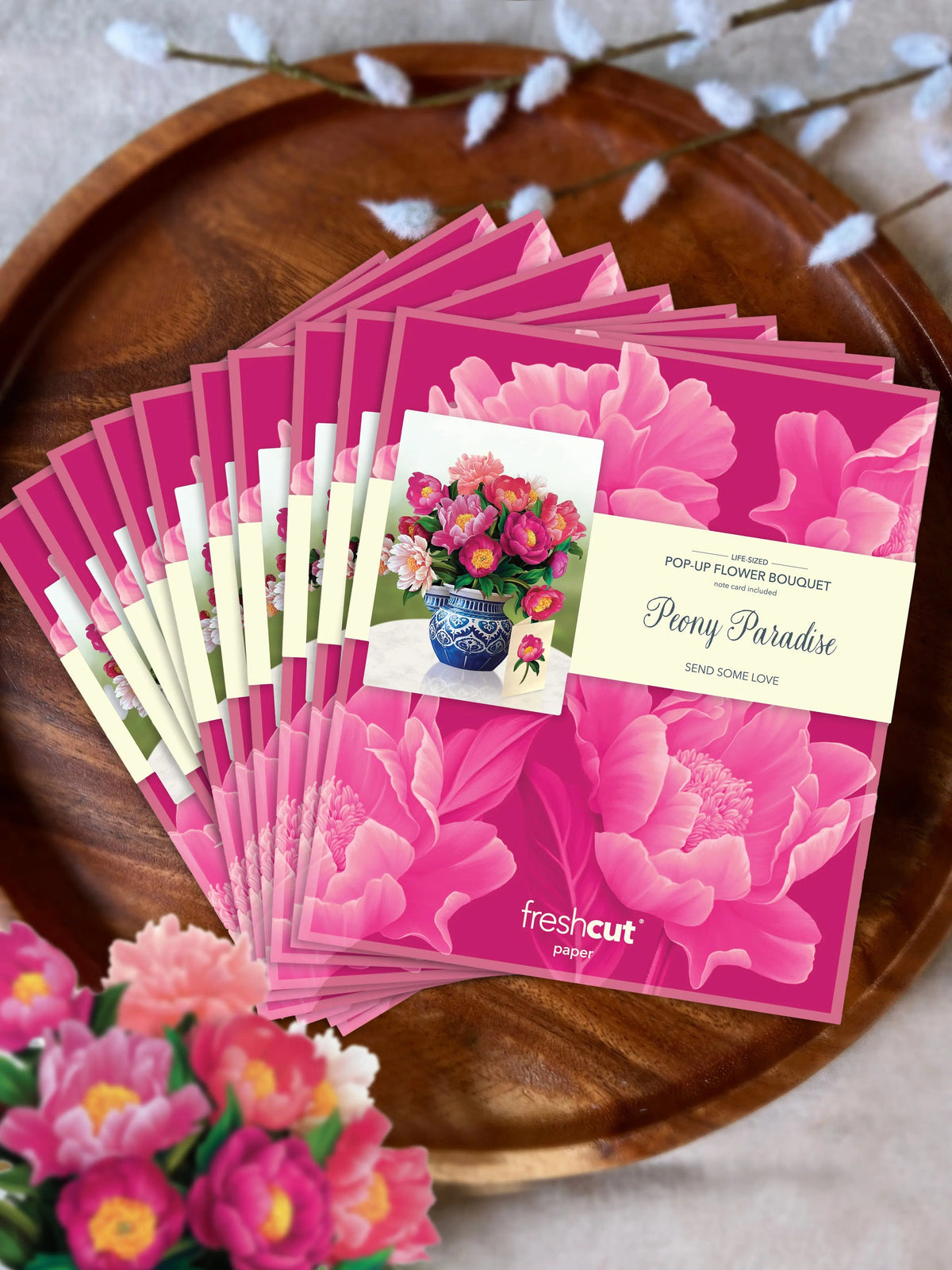 Mini Peony Paradise Pop-Up Card