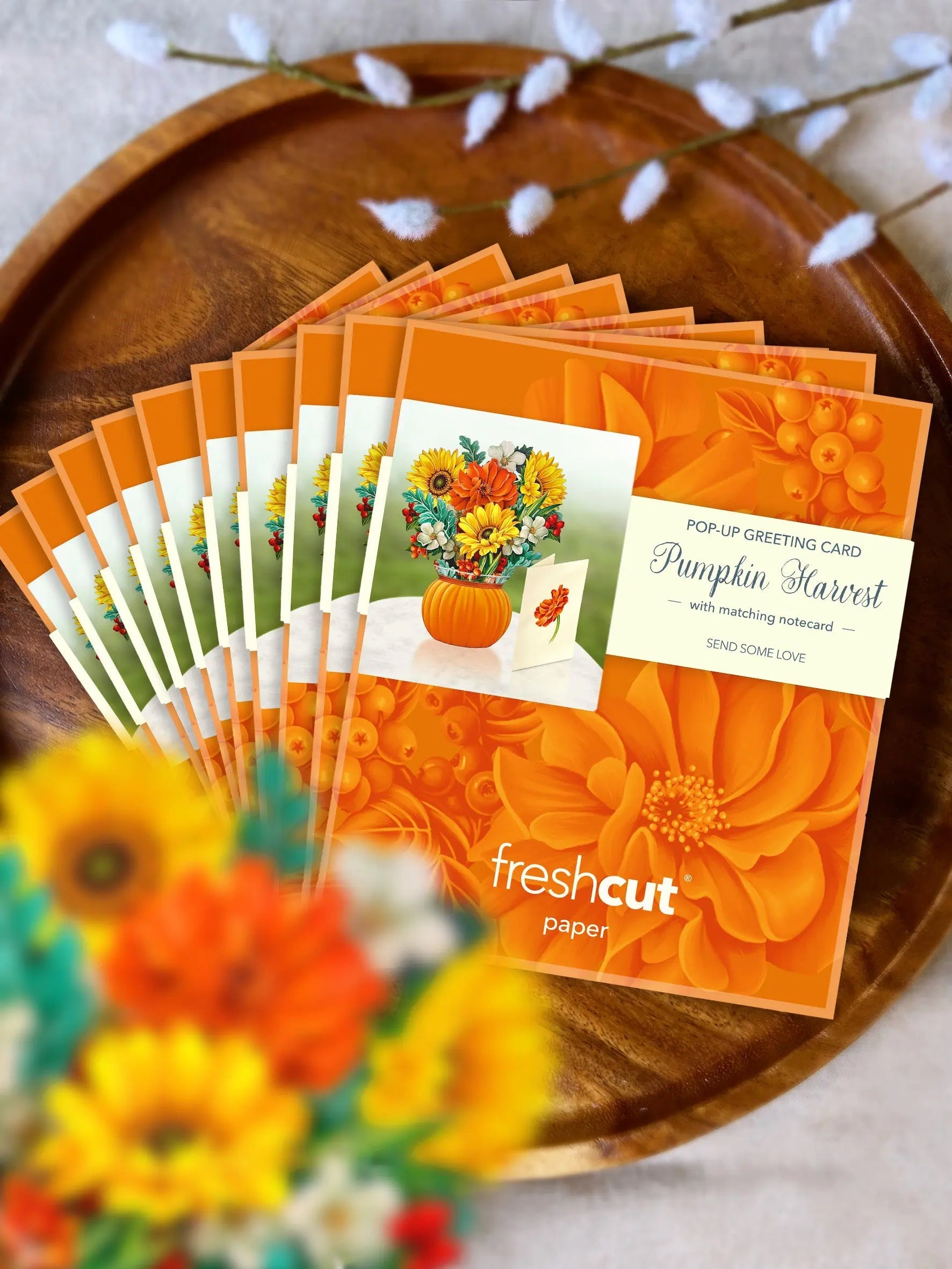Mini Pumpkin Harvest Pop-Up Card