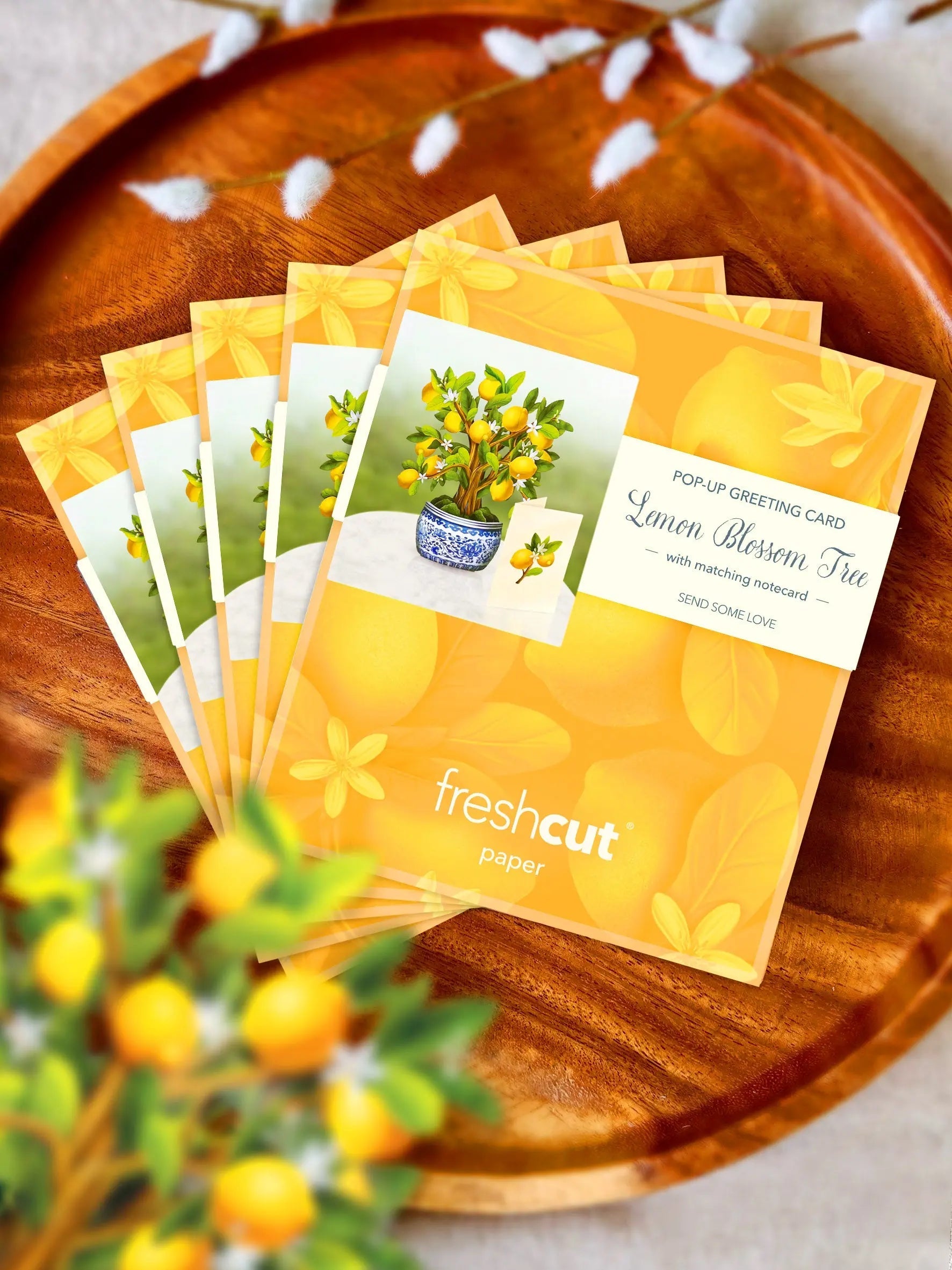 Mini Lemon Blossom Tree Pop-Up Card