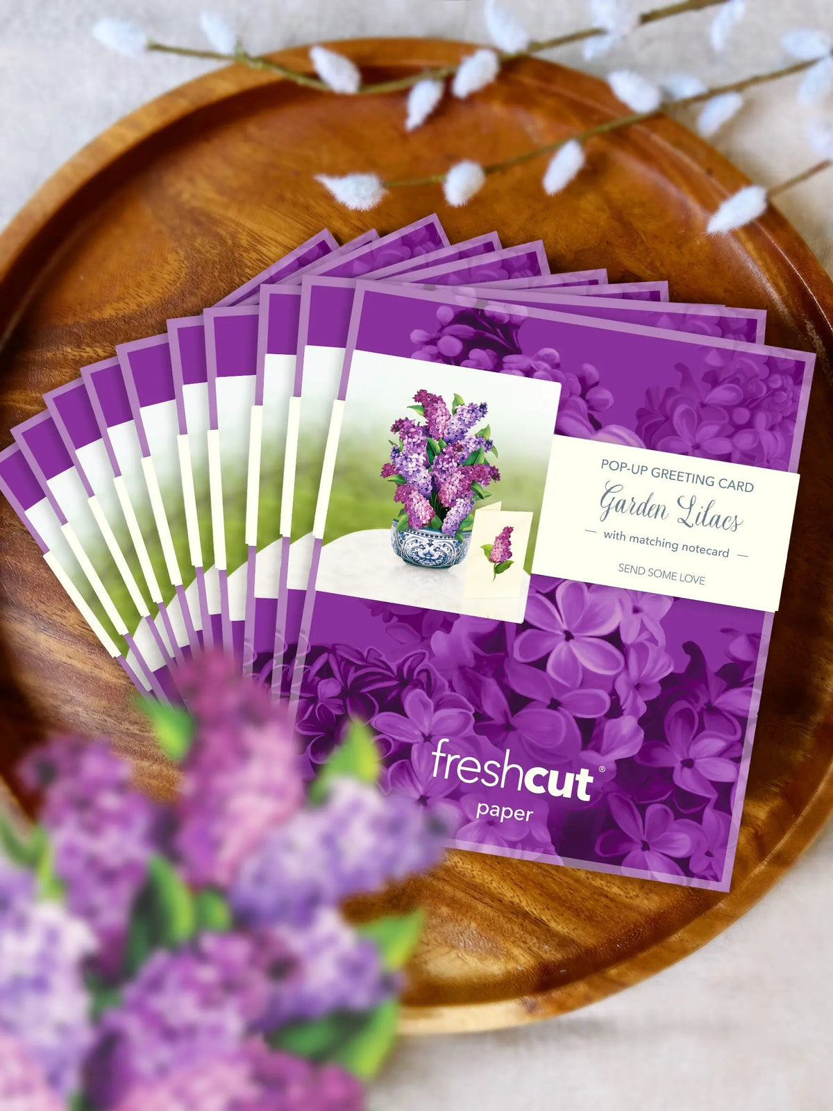 Mini Garden Lilacs Pop-Up Card