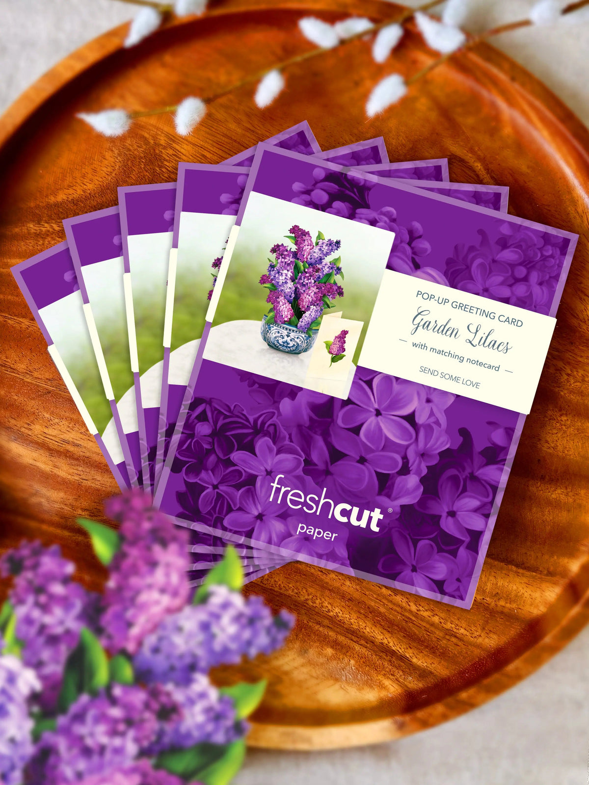 Mini Garden Lilacs Pop-Up Card