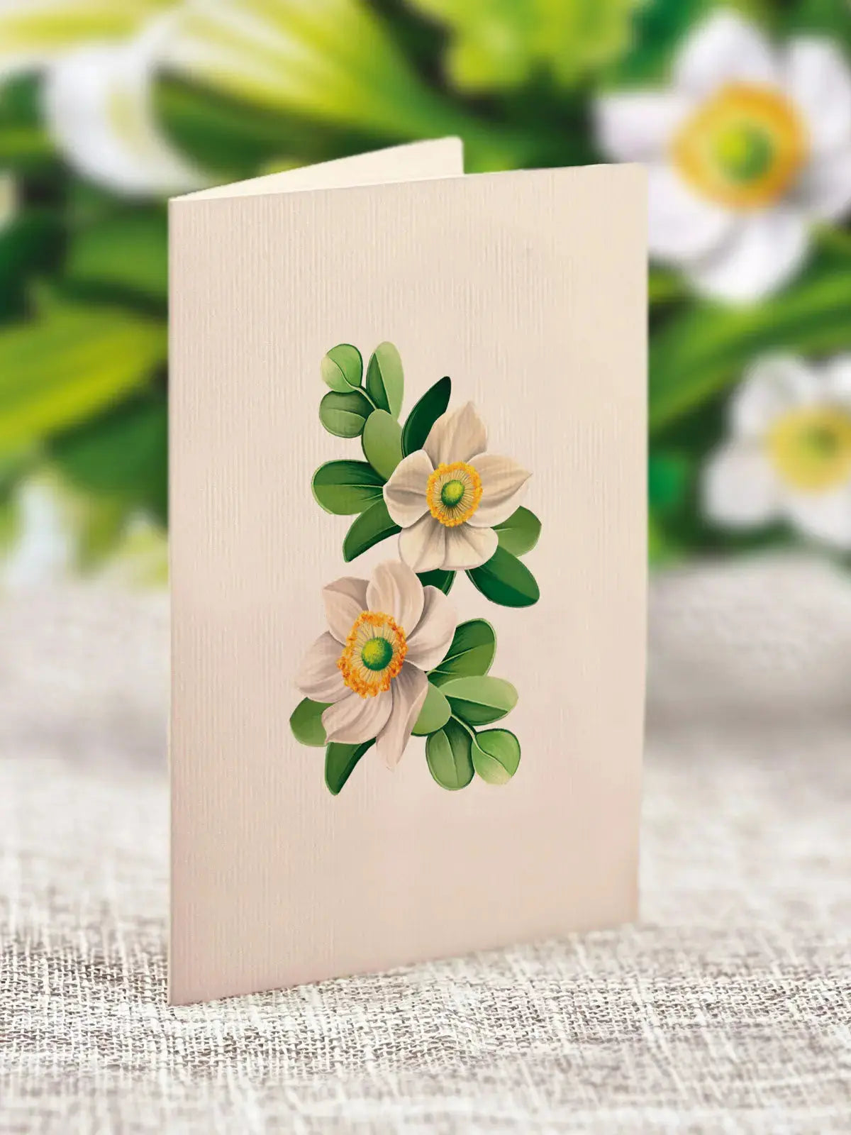 Mini Ivory & Sage Pop-Up Card