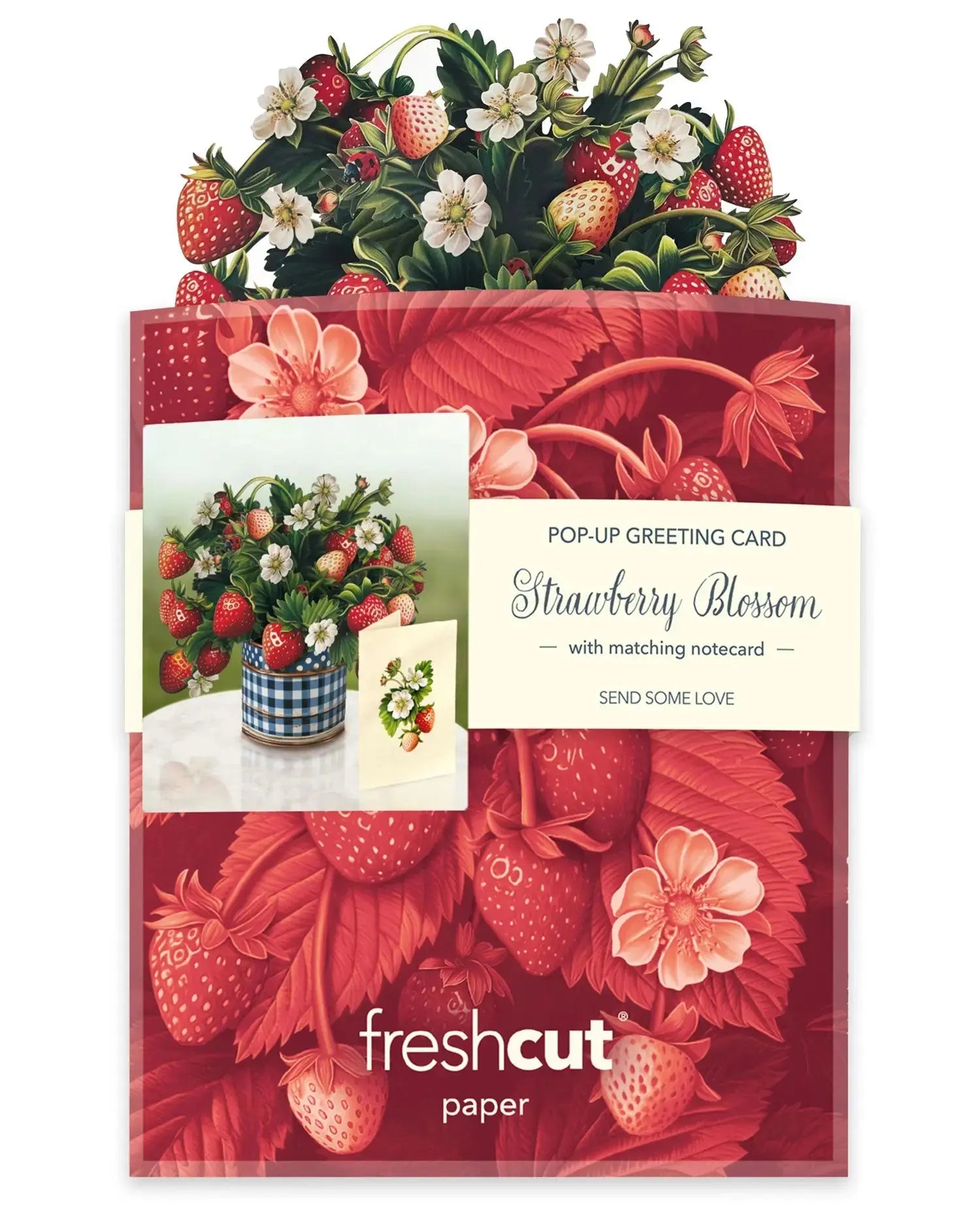 Mini Strawberry Blossom Pop-Up Card