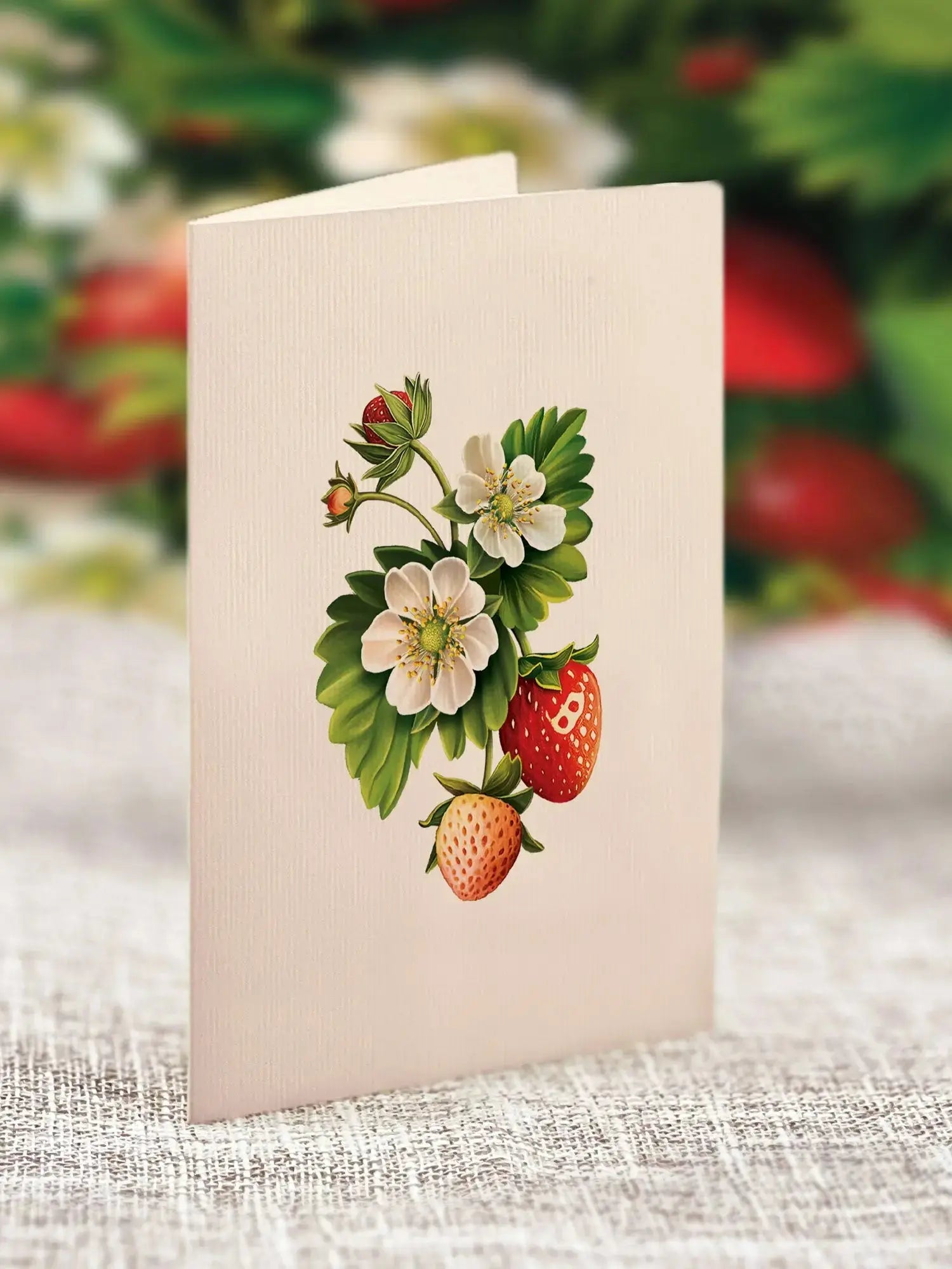 Mini Strawberry Blossom Pop-Up Card