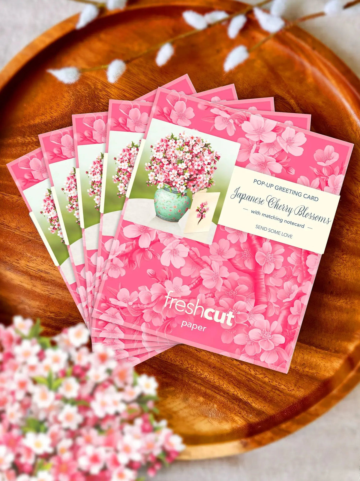 Mini Japanese Cherry Blossoms Pop-Up Card