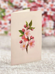 Mini Japanese Cherry Blossoms Pop-Up Card