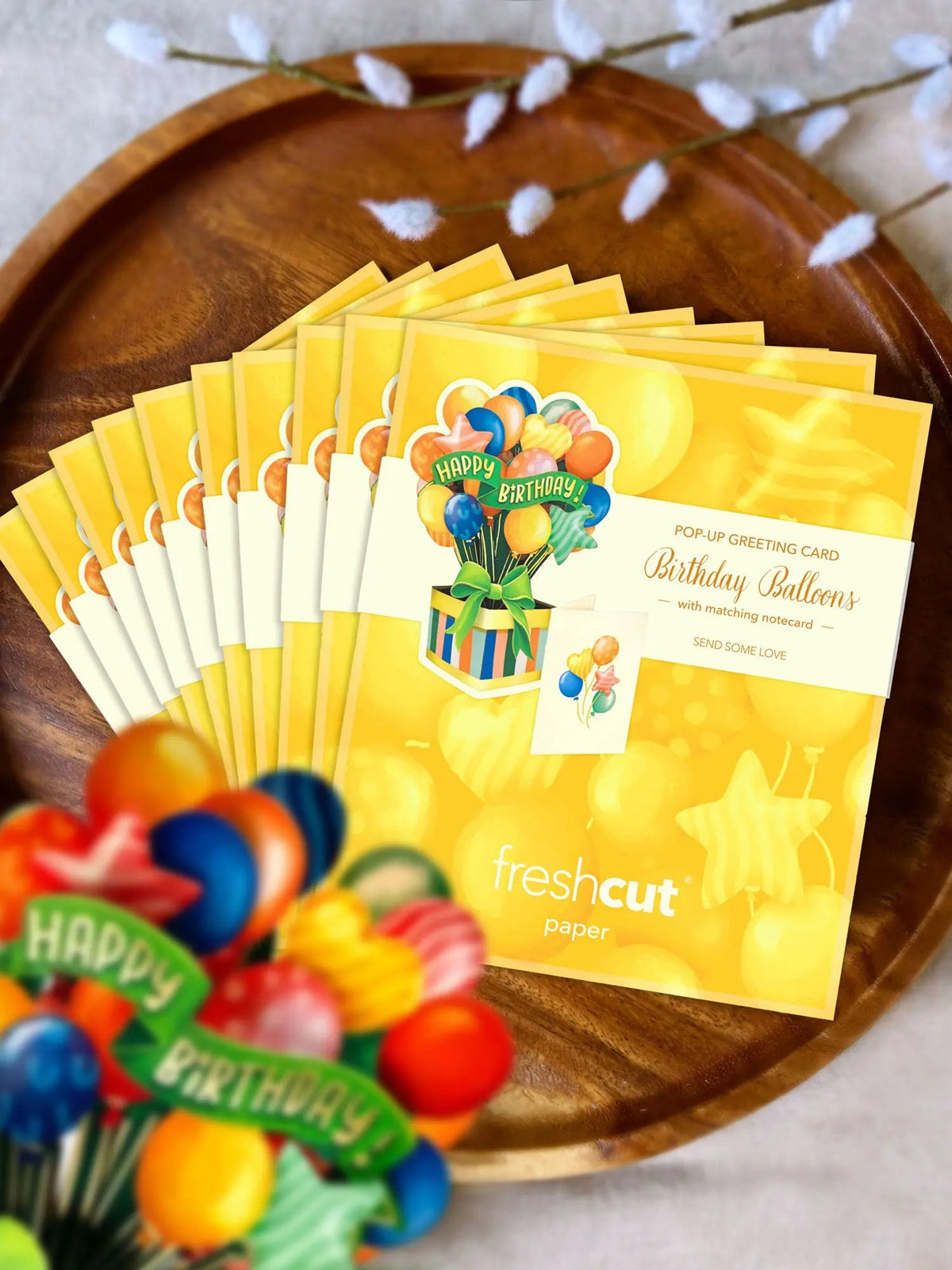 Mini Birthday Balloons Pop-Up Card