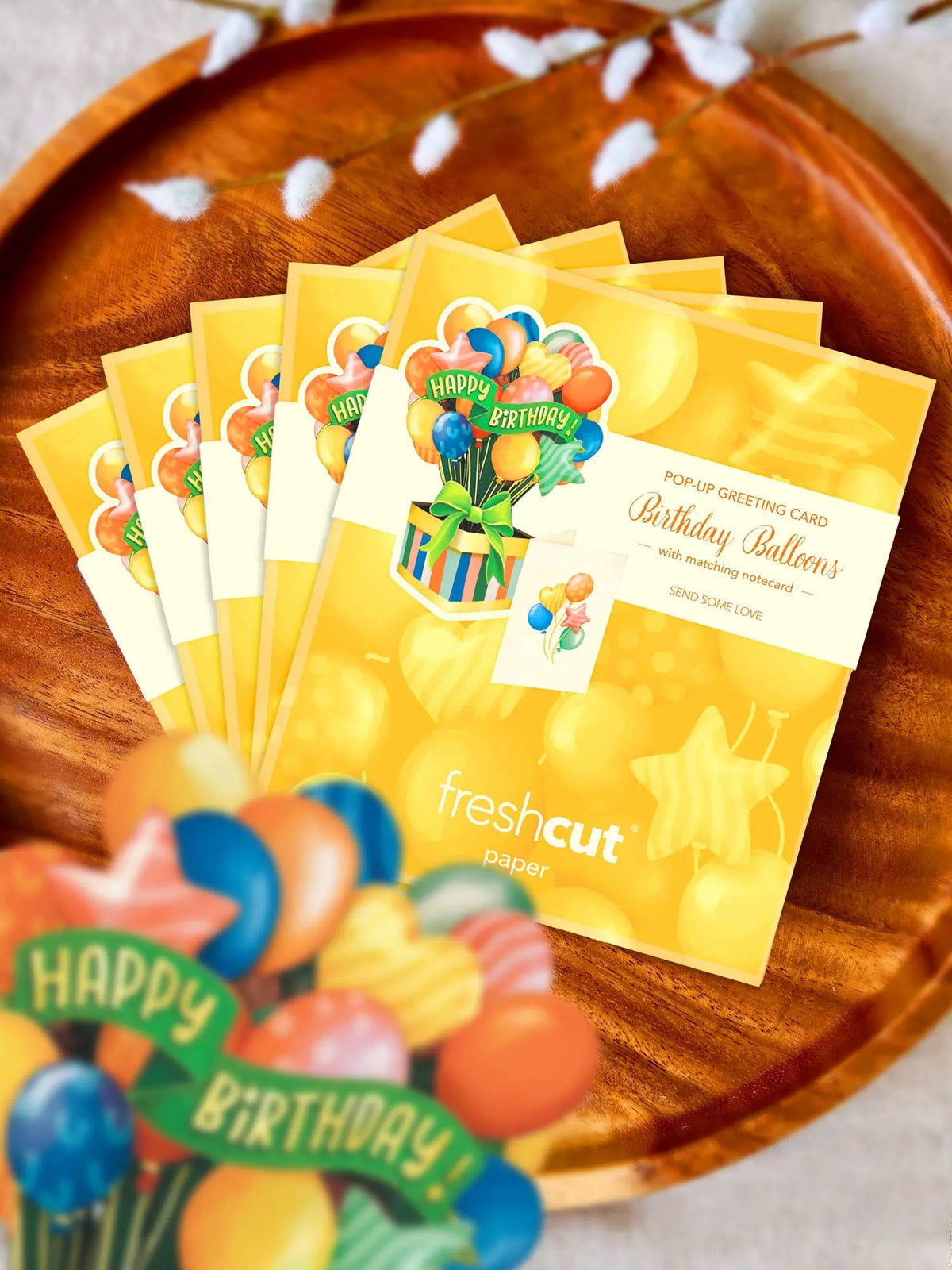 Mini Birthday Balloons Pop-Up Card