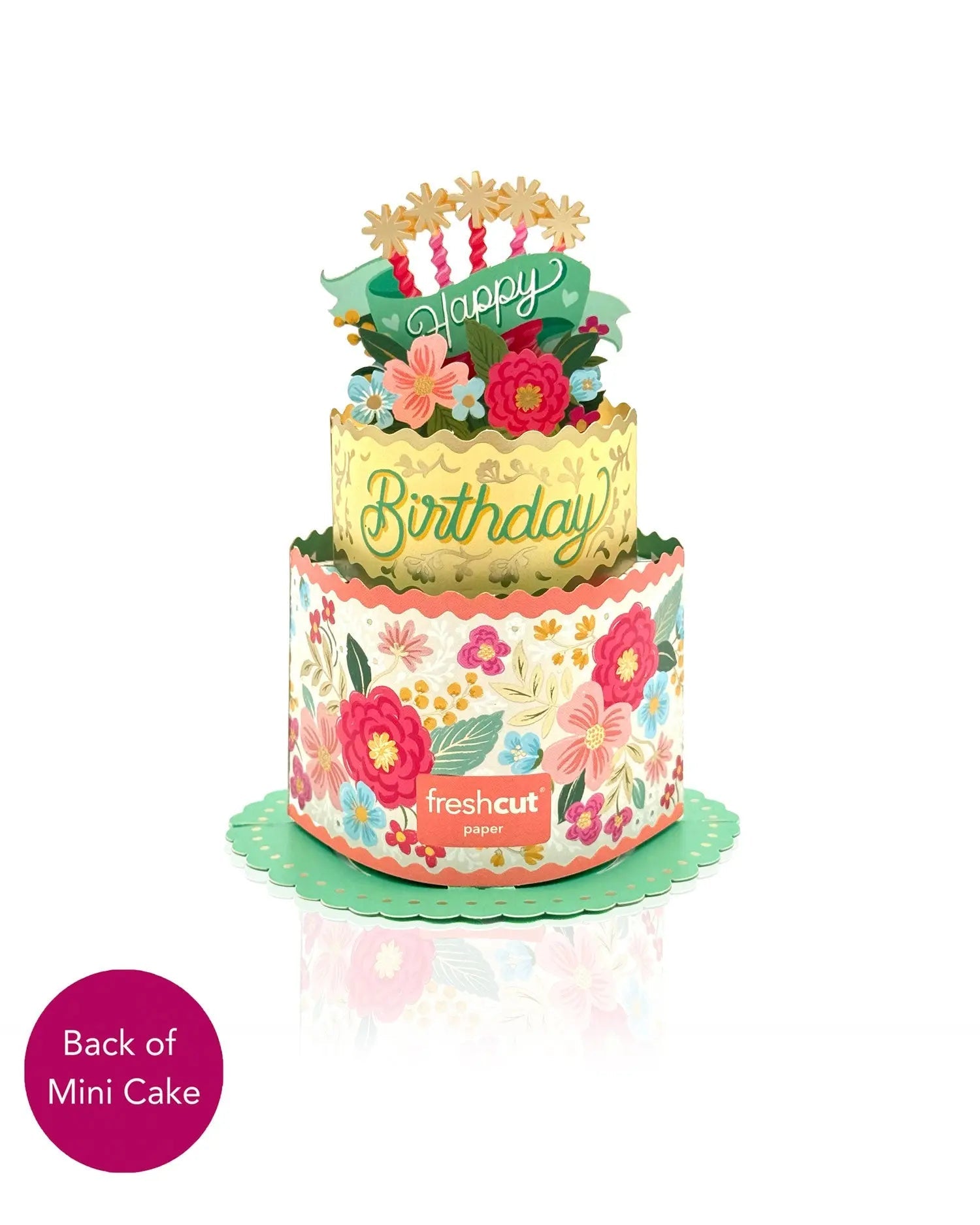 Mini Blooming Cake Pop-Up Card