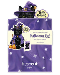 Mini Halloween Cat Pop-Up Card