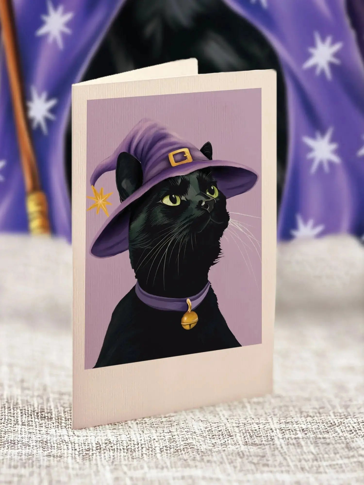 Mini Halloween Cat Pop-Up Card
