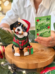 Mini Christmas Puppy Pop-Up Card