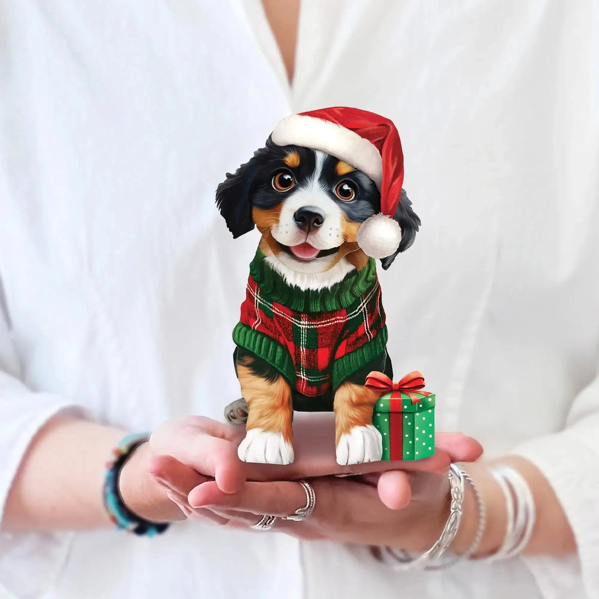 Mini Christmas Puppy Pop-Up Card