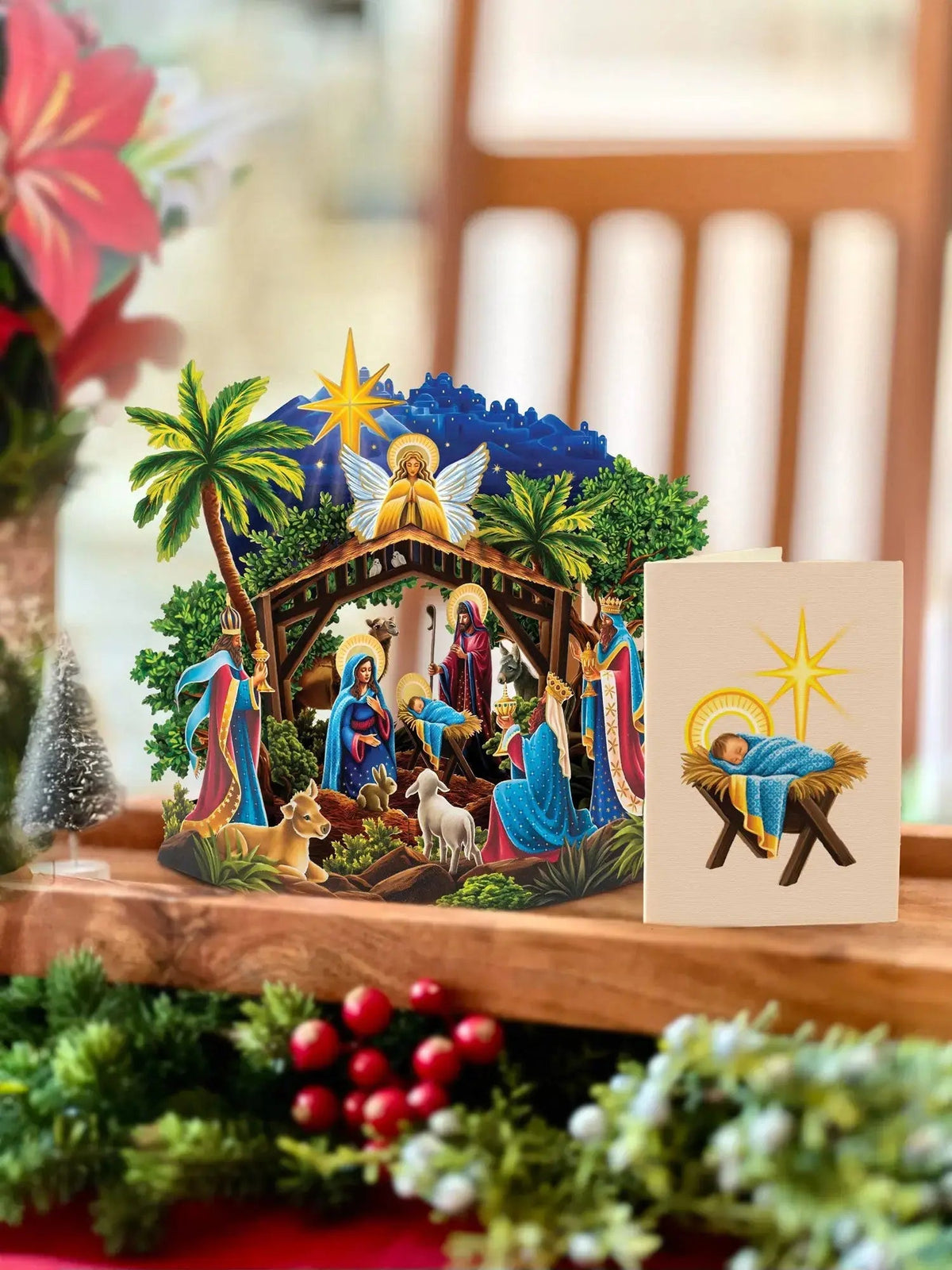 Mini Starlit Nativity Pop-Up Card