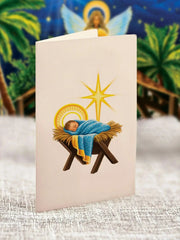 Mini Starlit Nativity Pop-Up Card