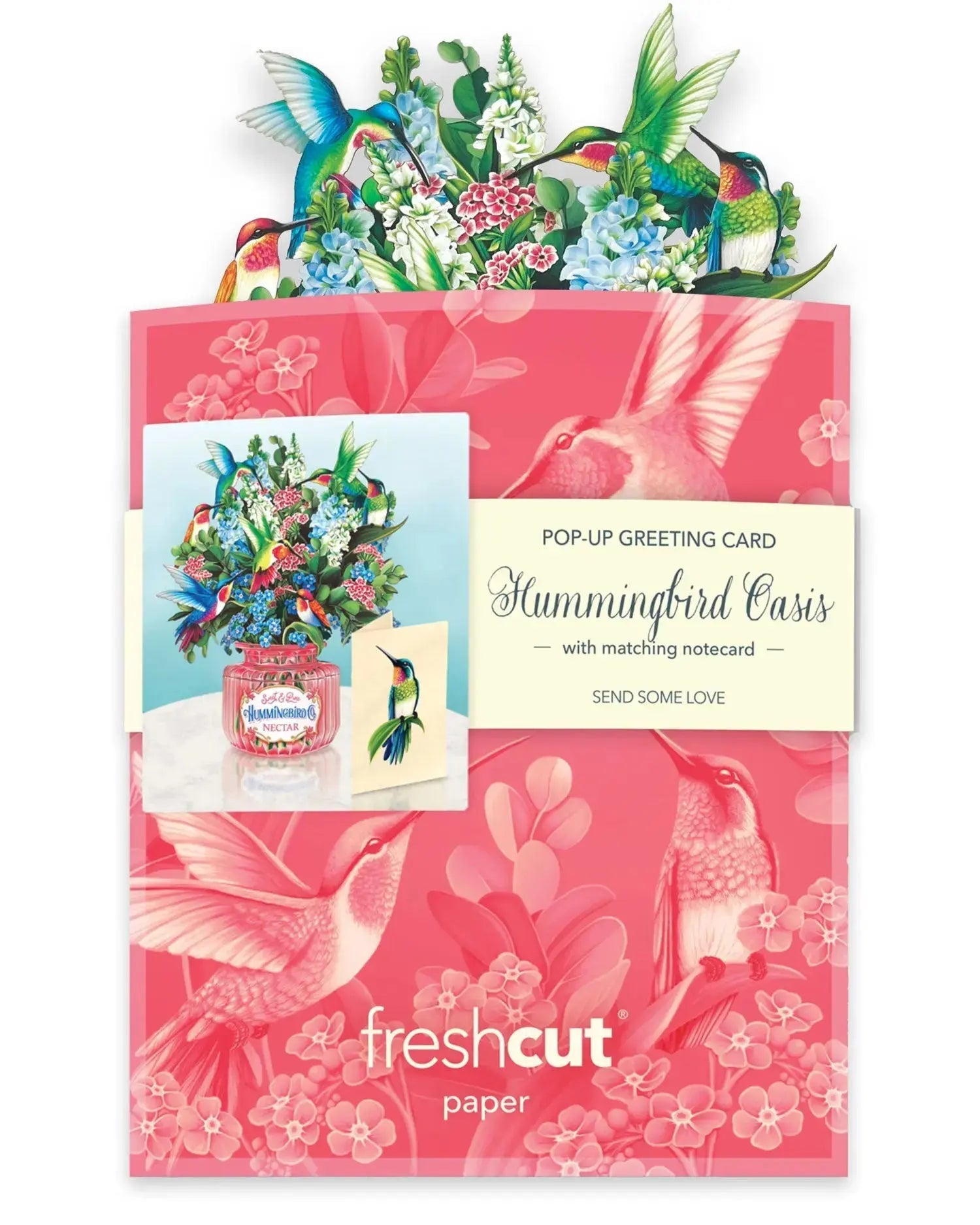 Mini Hummingbird Oasis Pop-Up Card