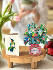 Mini Hummingbird Oasis Pop-Up Card