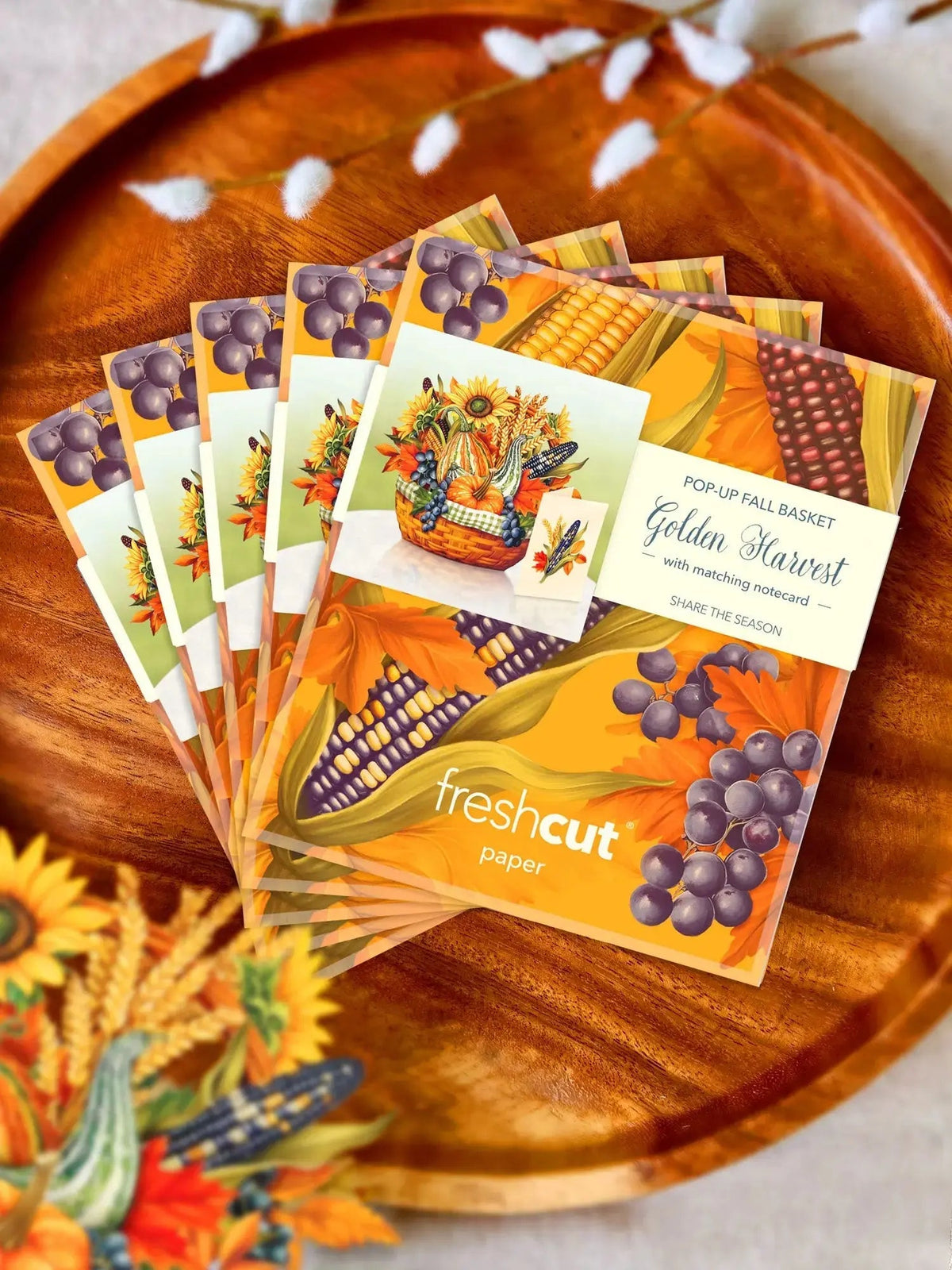 Mini Golden Harvest Pop-Up Card