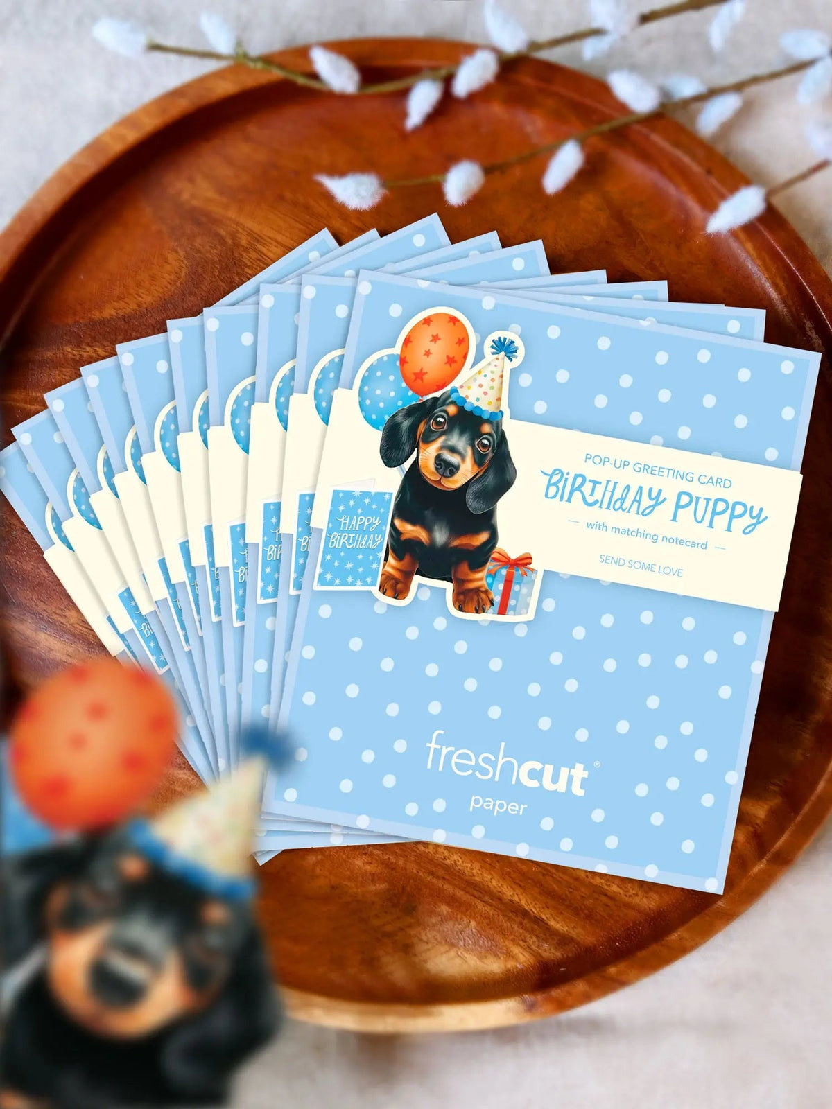 Mini Birthday Puppy Pop-Up Card