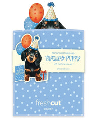 Mini Birthday Puppy Pop-Up Card