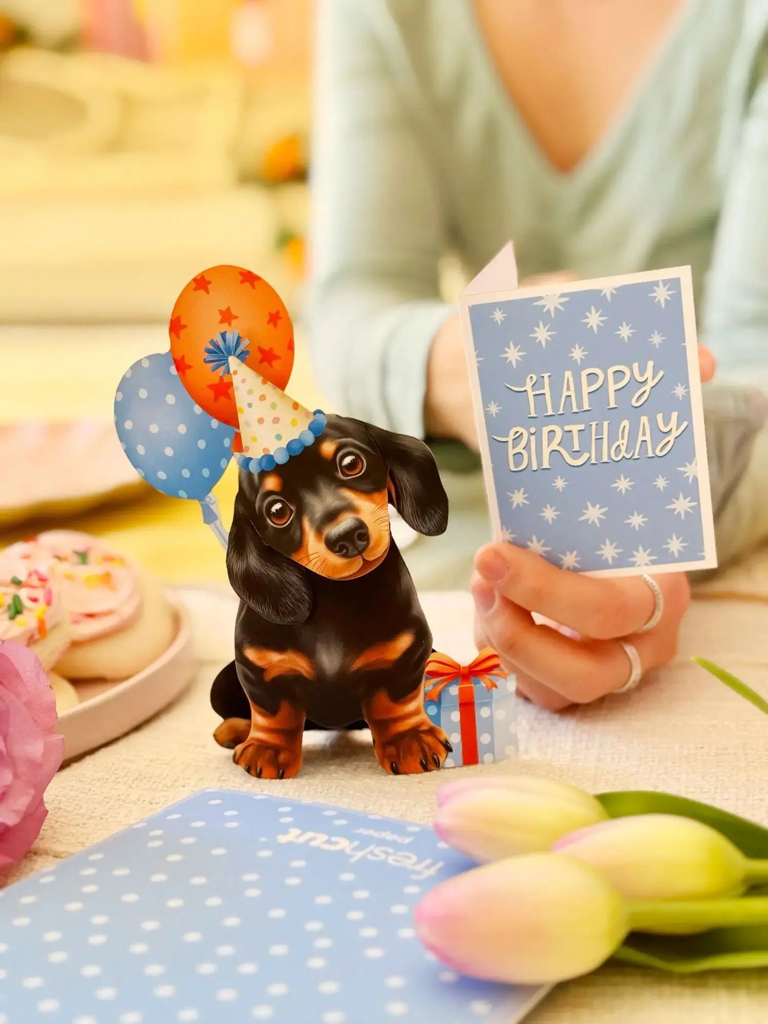 Mini Birthday Puppy Pop-Up Card