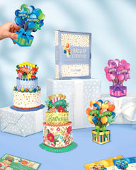 Mini Pop-Up Birthday Card Boxed Set of 5