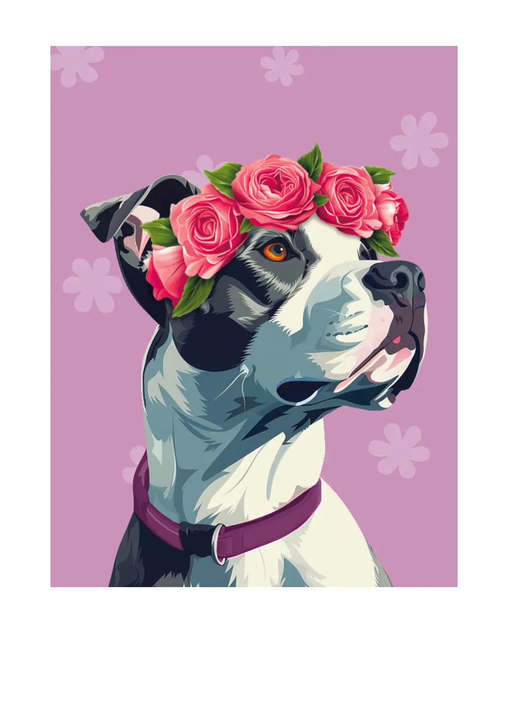 Mother's Day Pit Bull Card