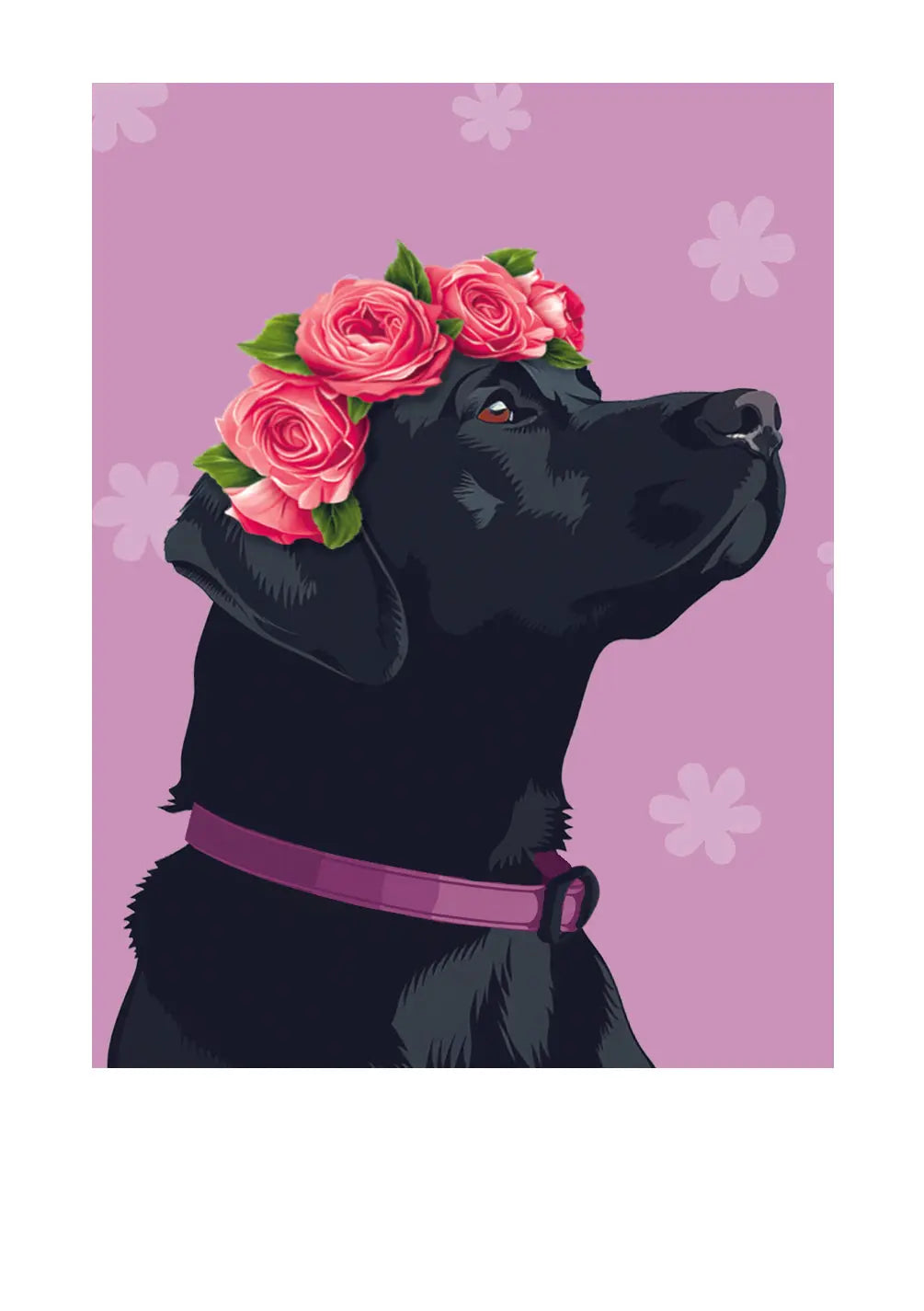 Mother's Day Black Lab Card