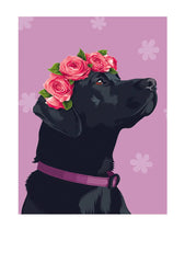 Mother's Day Black Lab Card