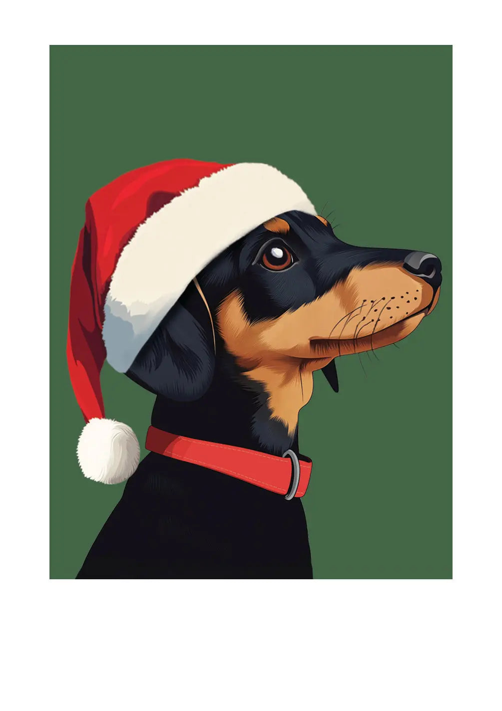 Holiday Dachshund Card