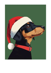 Holiday Dachshund Card