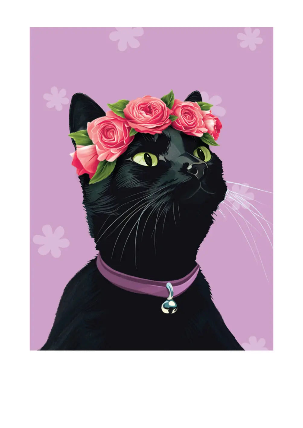 Mother's Day Black Cat Card
