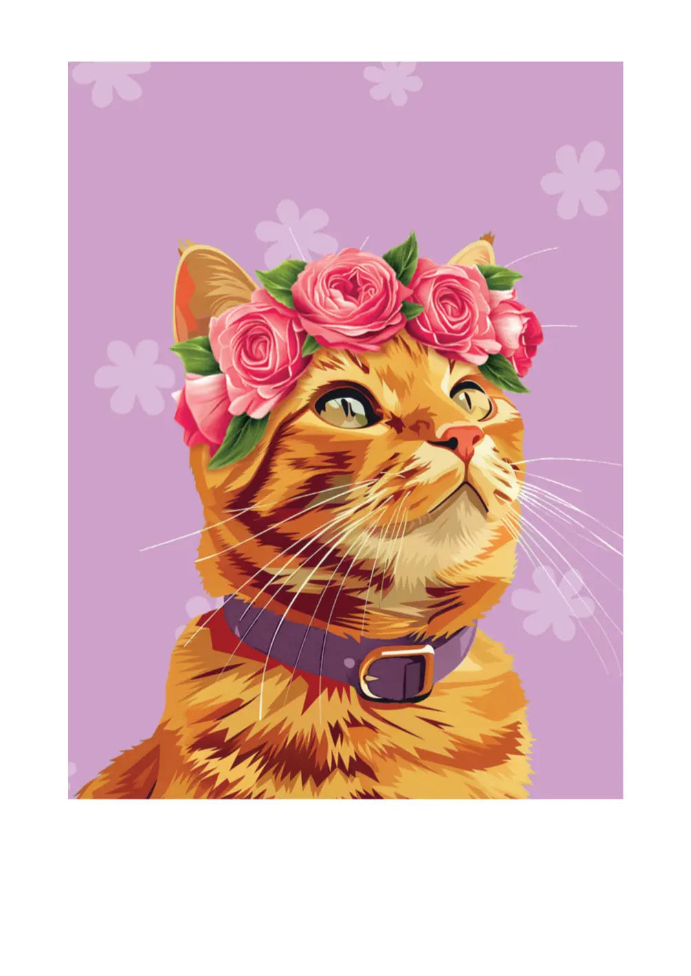 Mother's Day Orange Tabby Cat Card