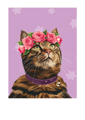Mother's Day Brown Tabby Cat Card