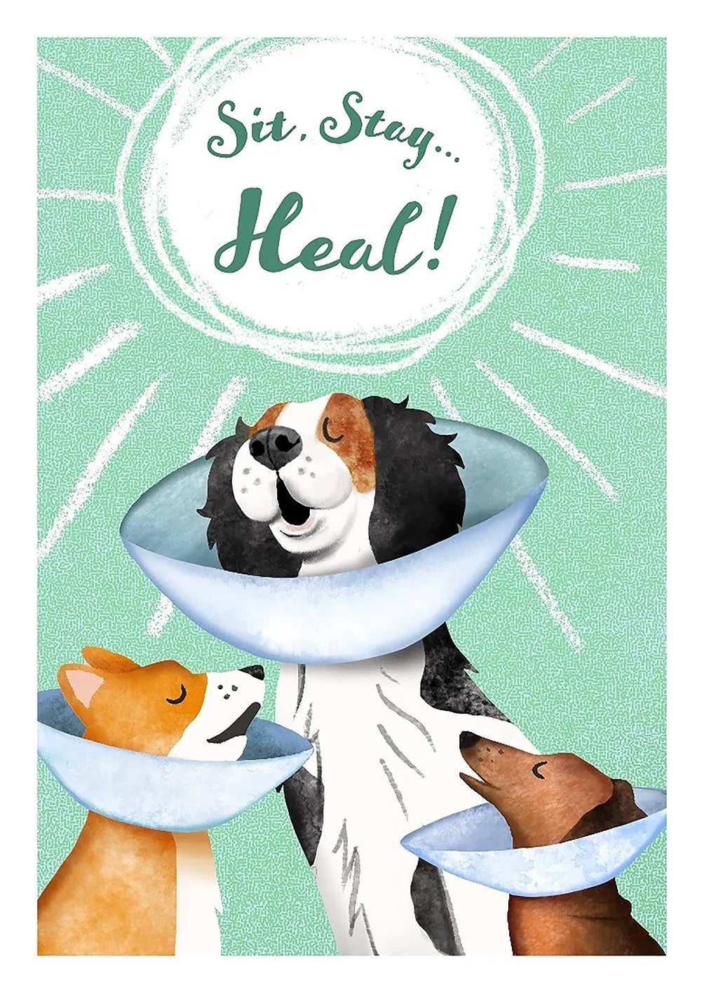 Sit Stay Heal Card