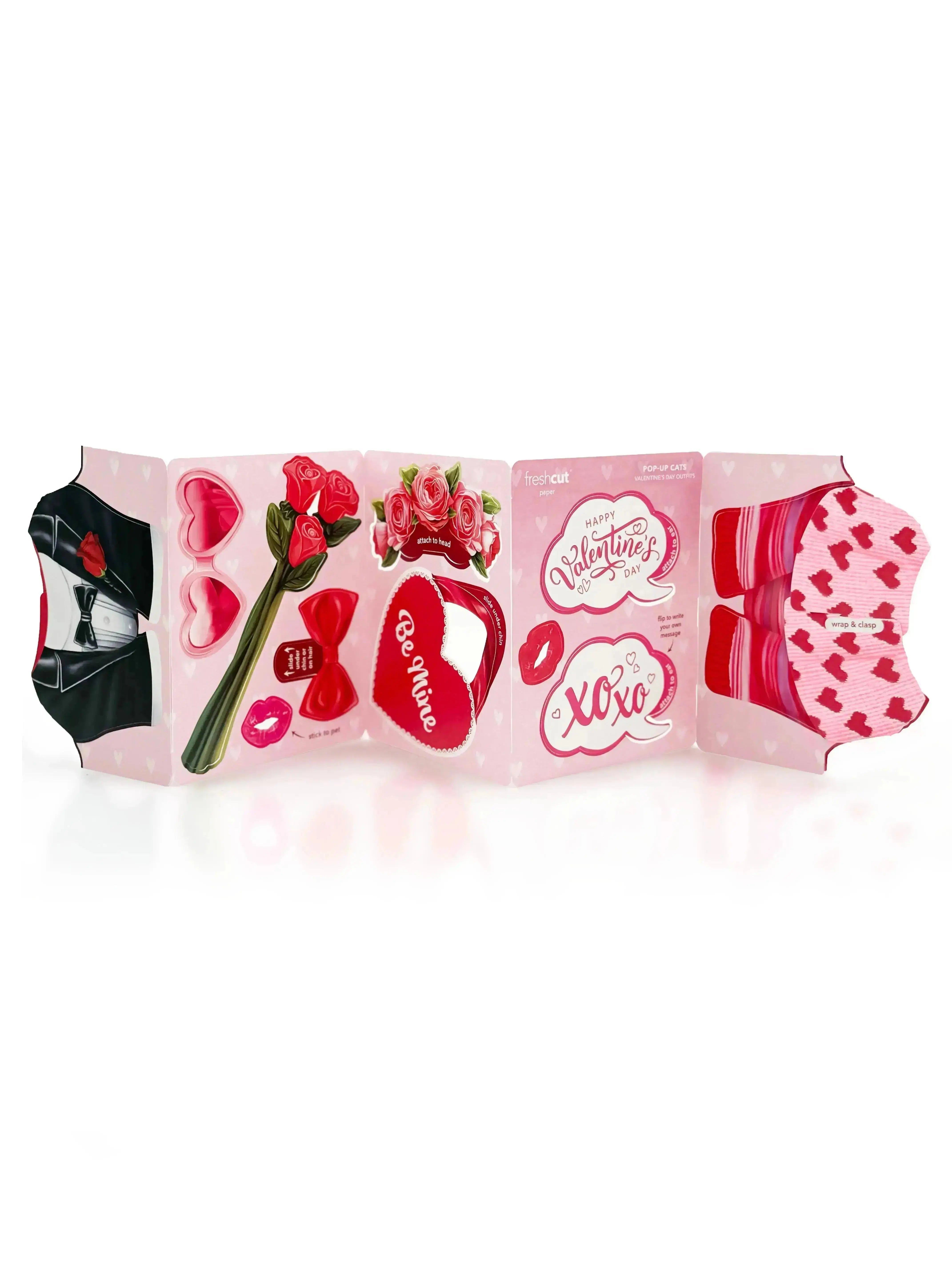 Valentine's Day Pop-Up Cat Accessories