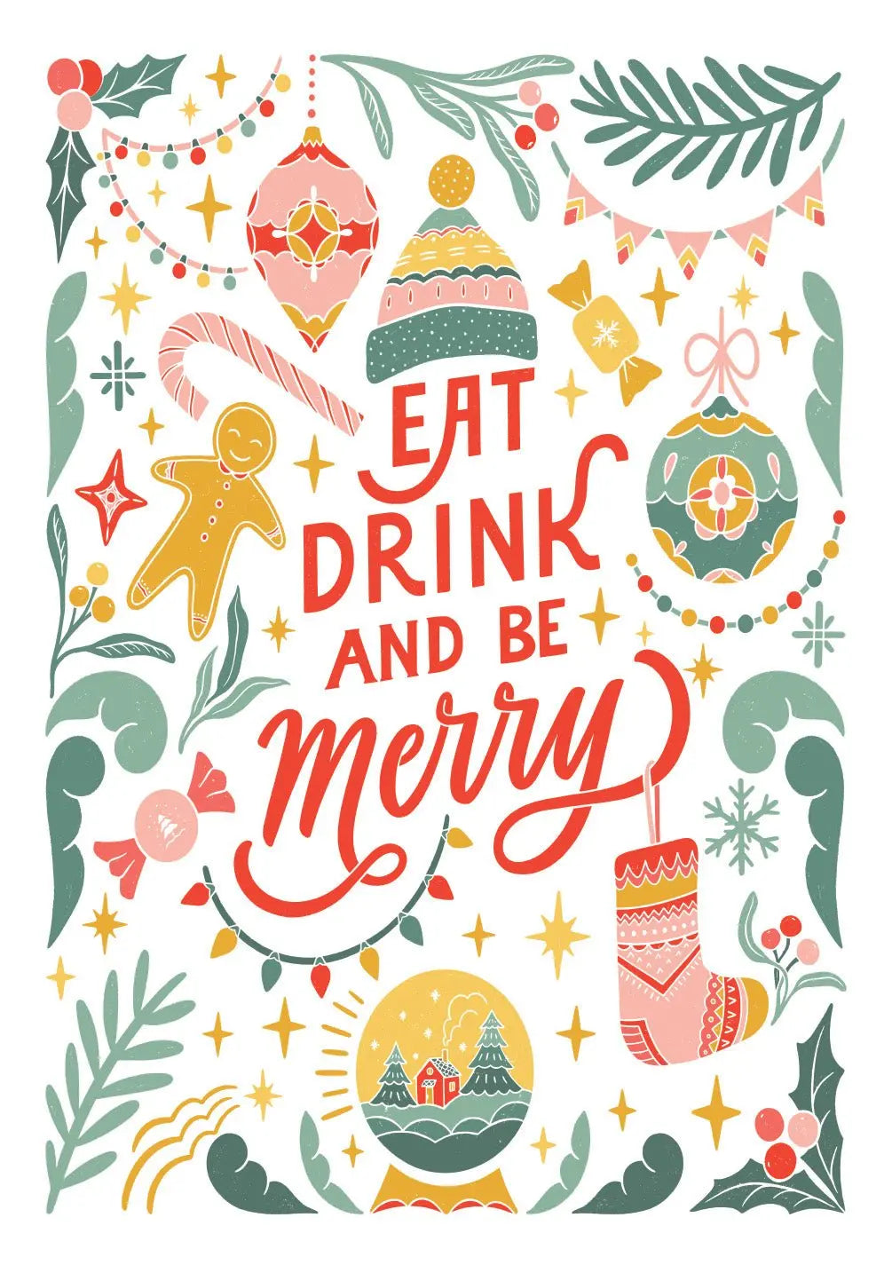 Eat Drink and Be Merry Card