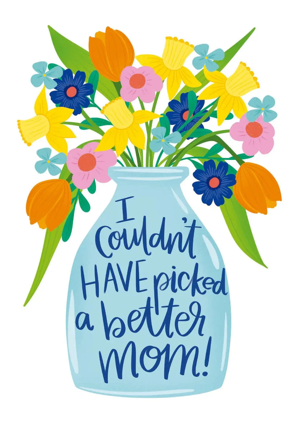 Floral Mom Vase Card
