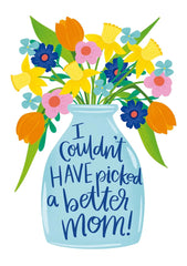 Floral Mom Vase Card