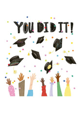 Graduation Hat Toss Card