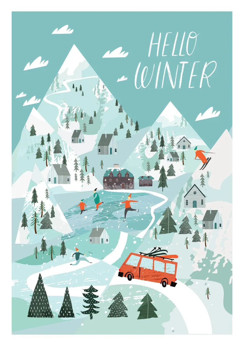 Hello Winter Card