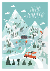 Hello Winter Card