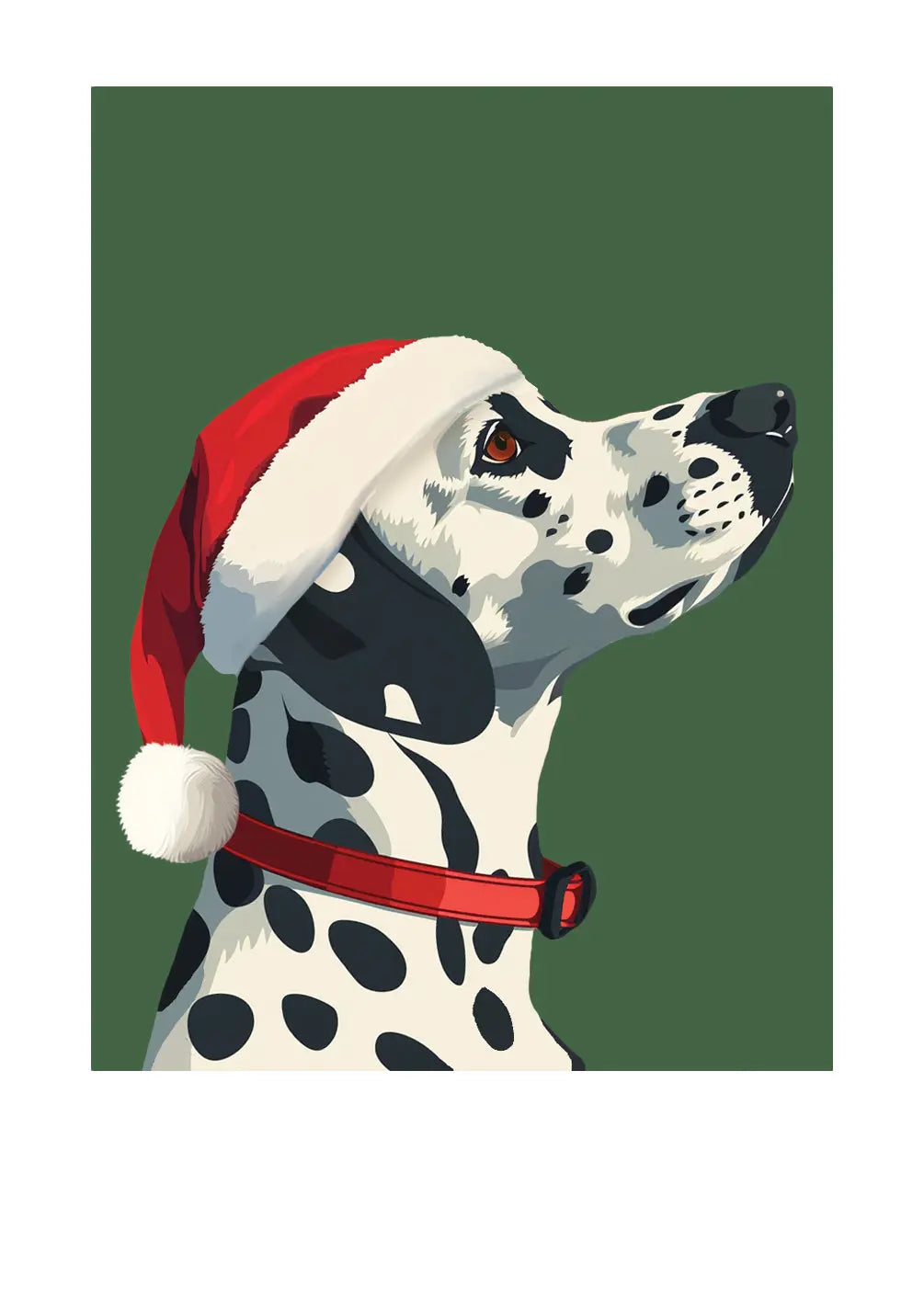 Holiday Dalmatian Card