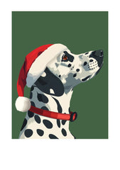 Holiday Dalmatian Card