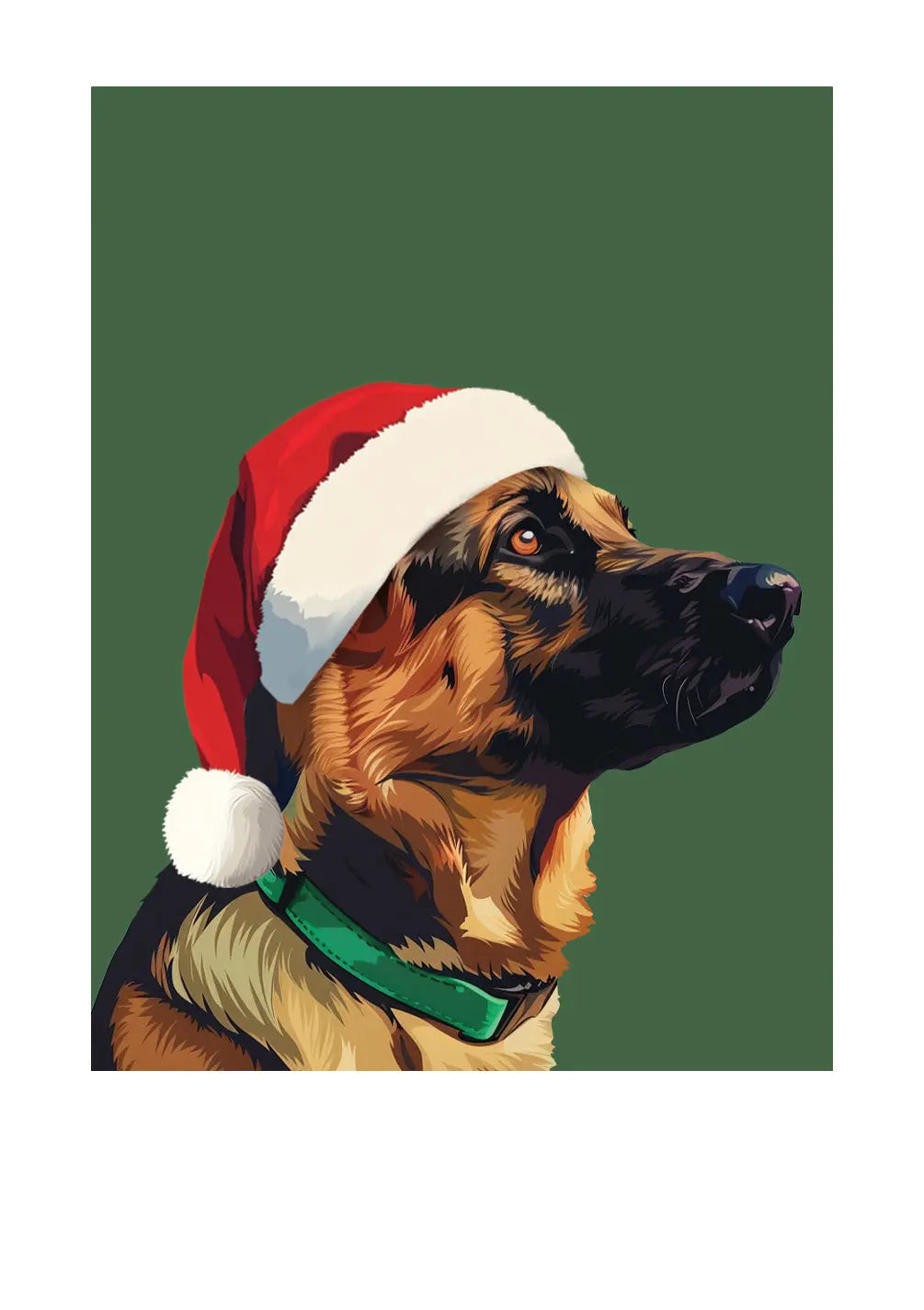 Holiday German Shepherd Card