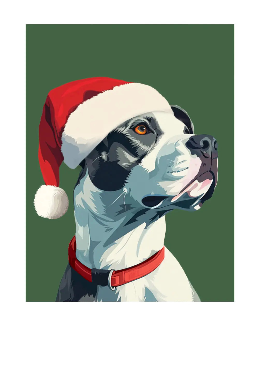 Holiday Pitbull Card