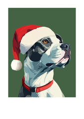 Holiday Pitbull Card