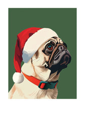 Holiday Pug Card