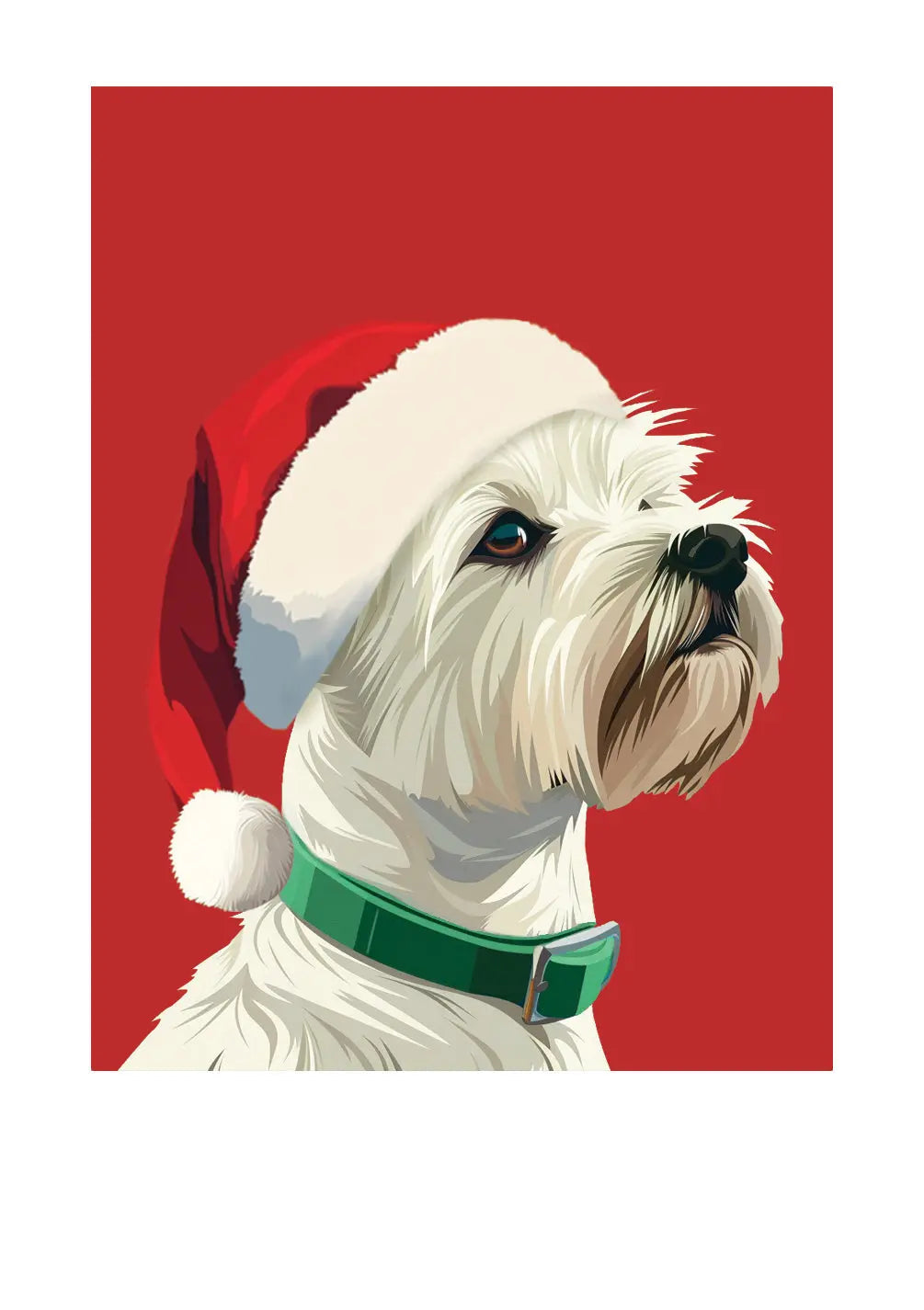 Holiday Westie Card