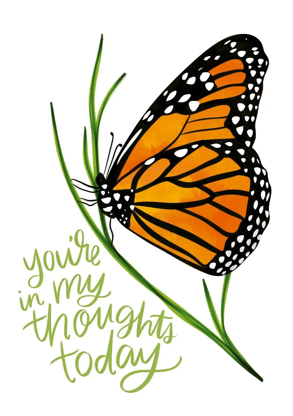 In My Thoughts Butterfly Card